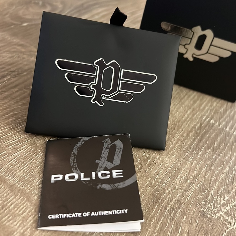 Silver Police Cufflinks - Picture 6 of 6